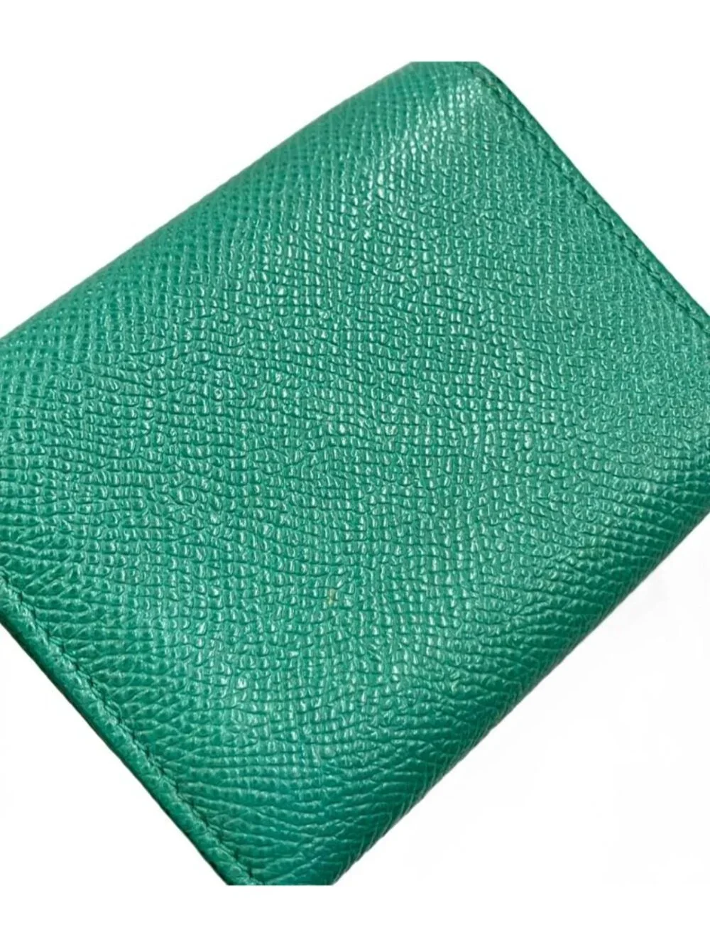 Bvlgari Trifold Wallet Green